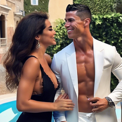 The photo showcases Cristiano Ronaldo with his romantic partners, highlighting his love life and relationships with his spouses