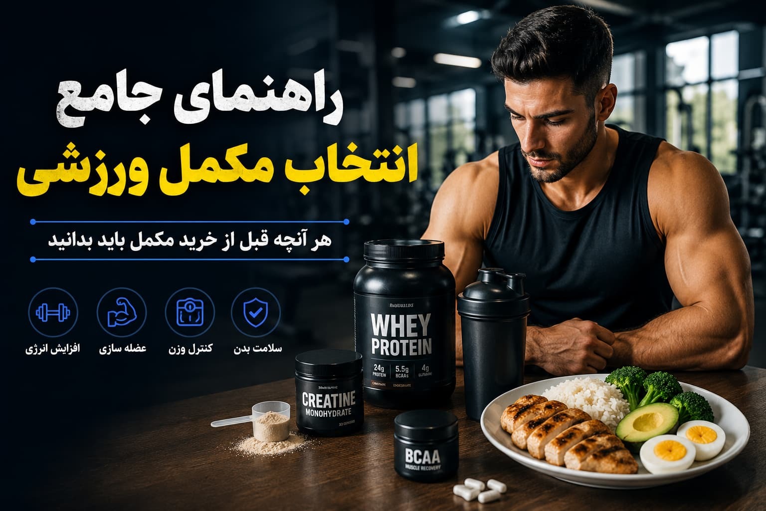 راهنمای جامع انتخاب مکمل ورزشی
